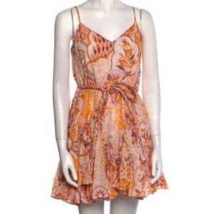 RHODE Floral Orange Dress